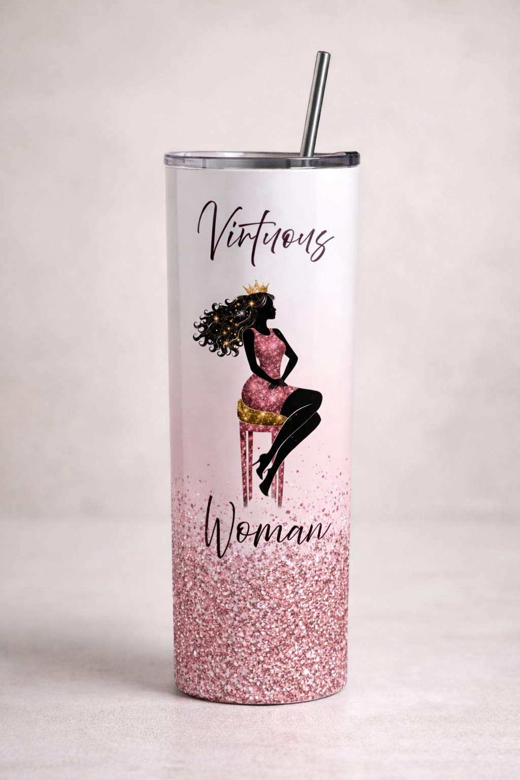 Virtuous Woman Glitter Tumblers