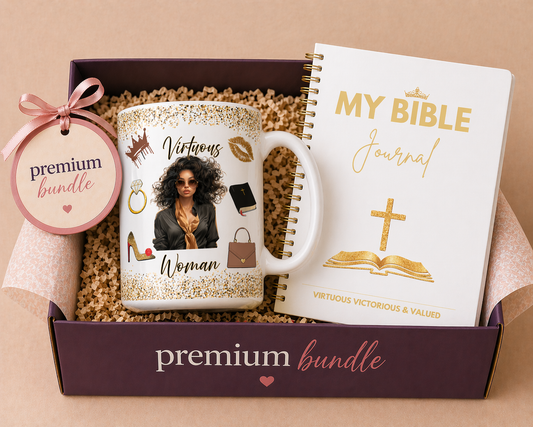 Crowned Duo Bundle — Mug + Small Journal $24.99