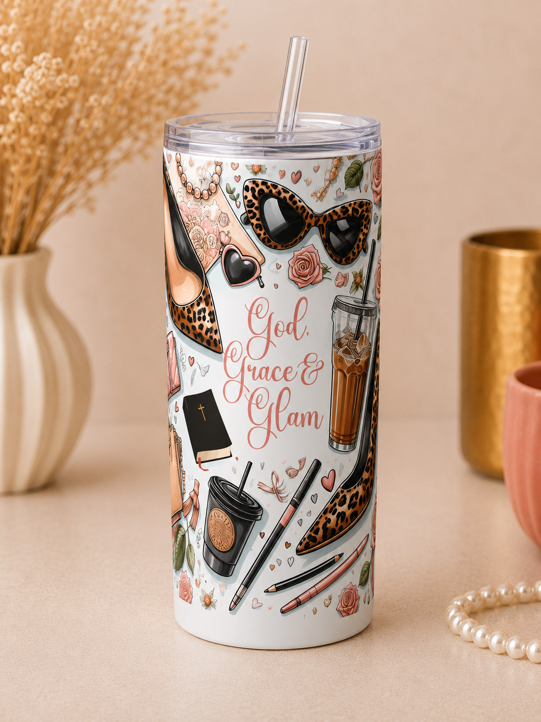 God, Grace & Glam Tumbler