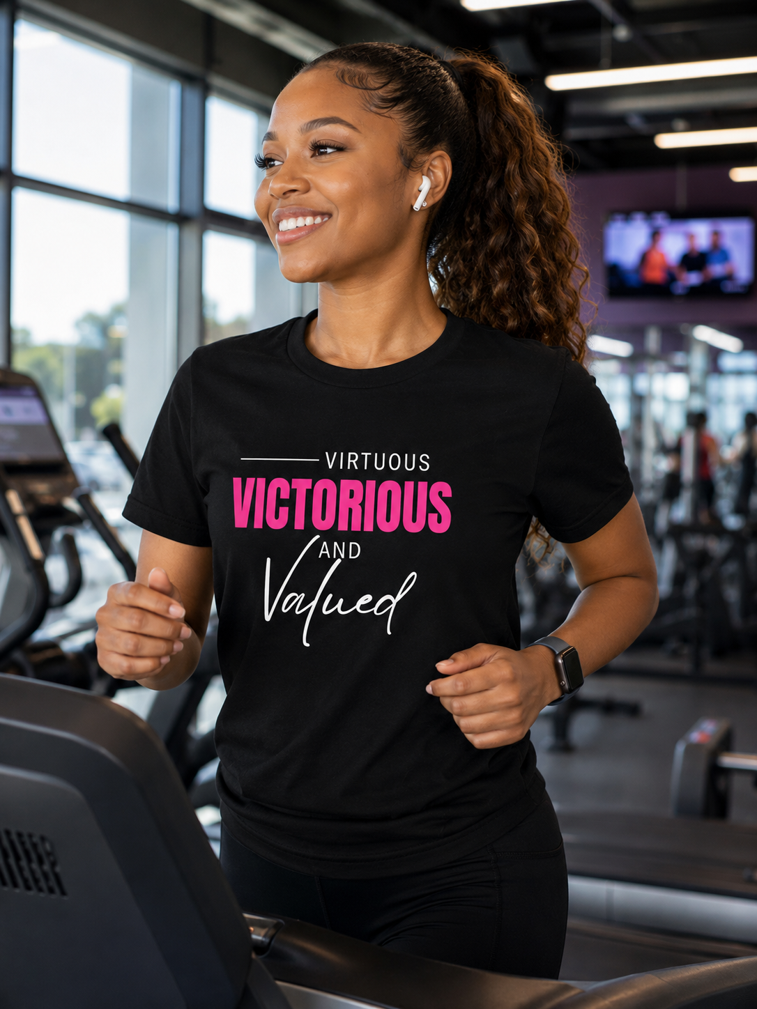 Virtuous Victorious & Valued Tee — Black