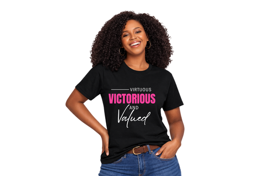 Bold & Script Tee — Black